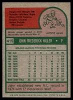 1975 Topps Mini #415 John Hiller Near Mint  ID: 527460