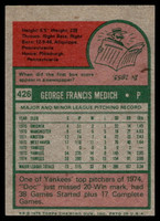 1975 Topps Mini #426 Doc Medich Near Mint 