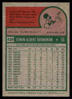 1975 Topps Mini #439 Ed Brinkman Near Mint+ 