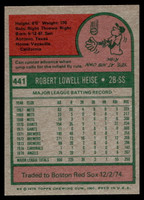 1975 Topps Mini #441 Bob Heise Ex-Mint  ID: 527485