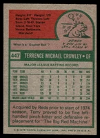 1975 Topps Mini #447 Terry Crowley Near Mint  ID: 527491