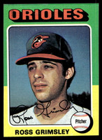 1975 Topps Mini #458 Ross Grimsley Ex-Mint  ID: 527502