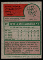 1975 Topps Mini #491 Doyle Alexander Near Mint+  ID: 527535