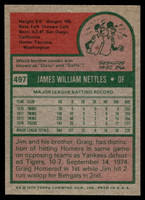 1975 Topps Mini #497 Jim Nettles Near Mint+  ID: 527541