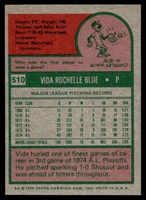 1975 Topps Mini #510 Vida Blue Near Mint+  ID: 527863
