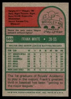 1975 Topps Mini #569 Frank White Near Mint+  ID: 527919