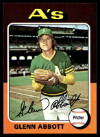 1975 Topps Mini #591 Glenn Abbott Near Mint 