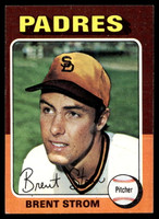 1975 Topps Mini #643 Brent Strom Near Mint  ID: 527984