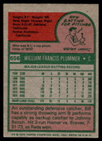 1975 Topps Mini #656 Bill Plummer Ex-Mint  ID: 527997