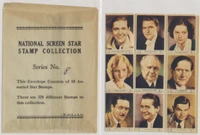 1932 National Screen Star Stamp Collection  Lot of 18 with Original Envelope  #*sku37785