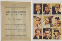 1932 National Screen Star Stamp Collection  Lot of 18 with Original Envelope  #*sku37789