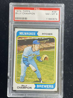 1974 Topps #391 Billy Champion Brewers PSA 8 NM-Mint