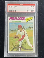 1977 Topps #638 Jim Kaat Phillies PSA 8 NM-Mint