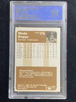 1983 Fleer #179 Wade Boggs Red Sox PSA 8 NM-Mint