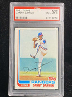 1982 Topps #298 Danny Darwin Rangers PSA 8 NM-Mint