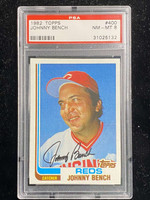 1982 Topps #400 Johnny Bench Reds PSA 8 NM-Mint
