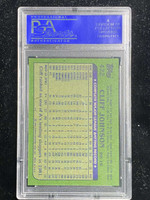 1982 Topps #422 Cliff Johnson A's PSA 8 NM-Mint