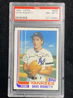 1982 Topps #439 Dave Righetti Yankees PSA 8 NM-Mint