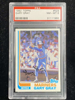 1982 Topps #523 Gary Gray Mariners PSA 8 NM-Mint