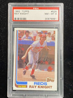 1982 Topps #525 Ray Knight Reds PSA 8 NM-Mint