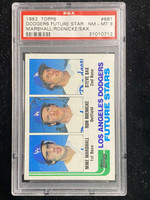 1982 Topps #681 Mike Marshall Dodgers PSA 8 NM-Mint Future Stars Steve Sax Roenicke