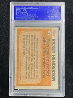 1983 Topps #2 Rickey henderson A's PSA 8 NM-Mint Record Breaker