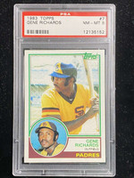 1983 Topps #7 Gene Richards Padres PSA 8 NM-Mint