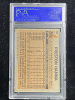 1983 Topps #127 Preston Hanna A's PSA 8 NM-Mint