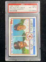 1983 Topps #381 Jim Rice Red Sox PSA 8 NM-Mint Bob Stanley Team Leaders