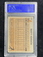 1983 Topps #413 Matt Keough A's PSA 8 NM-Mint