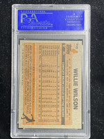 1983 Topps #710 Willie Wilson Royals PSA 8 NM-Mint