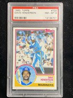1983 Topps #732 Dave Henderson Mariners PSA 8 NM-Mint