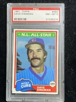 1981 Topps #450 Dave Kingman Cubs PSA 8 NM-Mint