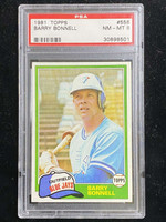 1981 Topps #558 Barry Bonnell Blue Jays PSA 8 NM-Mint