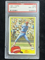 1981 Topps #563 Jim Kaat Cardinals PSA 8 NM-Mint