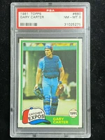 1981 Topps #660 Gary Carter Expos PSA 8 NM-Mint