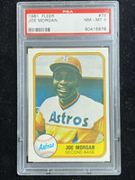 1981 Fleer #78 Joe Morgan Astros PSA 8 NM-Mint