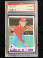 1979 Topps #177 Ron Reed Phillies PSA 8 NM-Mint