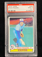 1979 Topps #235 Steve Rogers Expos PSA 9oc Mint