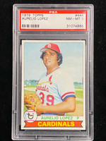 1979 Topps #444 Aurelio Lopez Cardinals PSA 8 NM-Mint