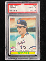 1979 Topps #461 Jim Barr Giants PSA 8 NM-Mint