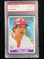 1979 Topps #675 Tim McCarver Phillies PSA 8 NM-Mint
