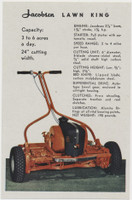 circ. 1950's Jacobsen Lawn Mowers with Gary Cooper  #*sku37813