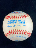 Tom Henrich Baseball PSA/DNA Autograph Signed Yankees Bobby Brown Ball ID: 528010