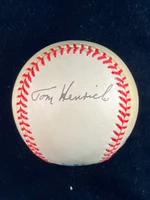 Tom Henrich Baseball PSA/DNA Autograph Signed Yankees Bobby Brown Ball ID: 528011