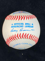 Hoyt Wilhelm Baseball PSA/DNA Autograph Signed Giants Bobby Brown Ball