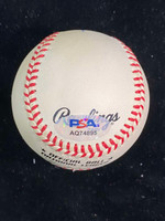 Hank Aaron Baseball PSA/DNA Autograph Signed Braves William White Ball
