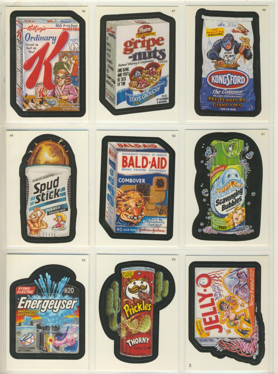 2005 Topps Wacky Packages Series 3 Set 55 Stickers With 4 Magnets