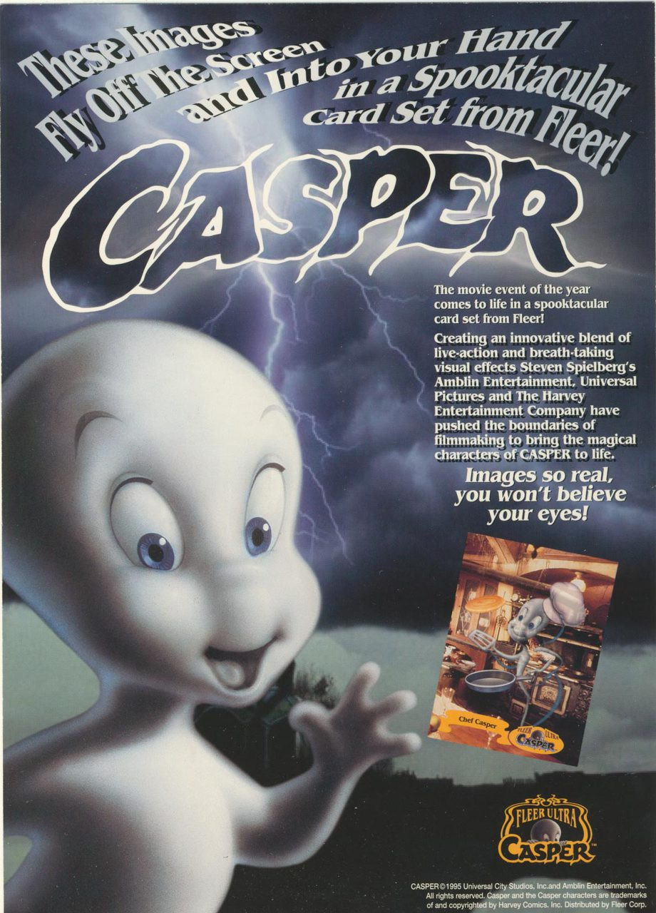 1995 Fleer Ultra Premiere Edition Promo Sheet (9) Cards Casper