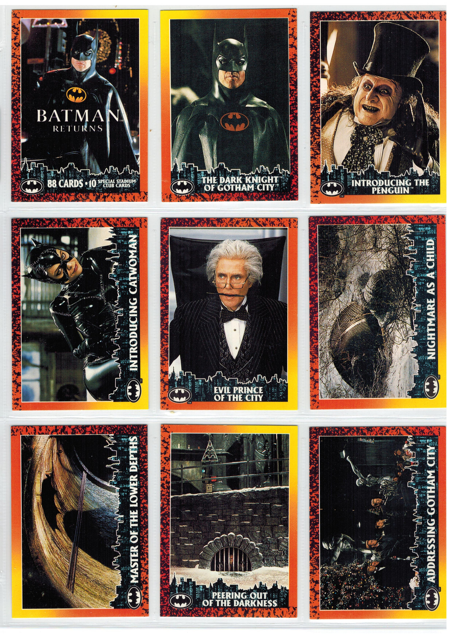 1992 Topps Batman Returns Set 88 + 10 Special Stadium Club Set #* -  Scottsdale Cards 2021